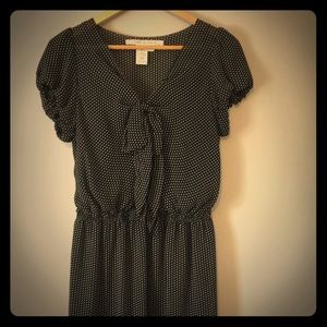 cute Max Studio dress - black w/ white dots!